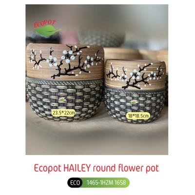 Ecopot HAILEY round flower pot